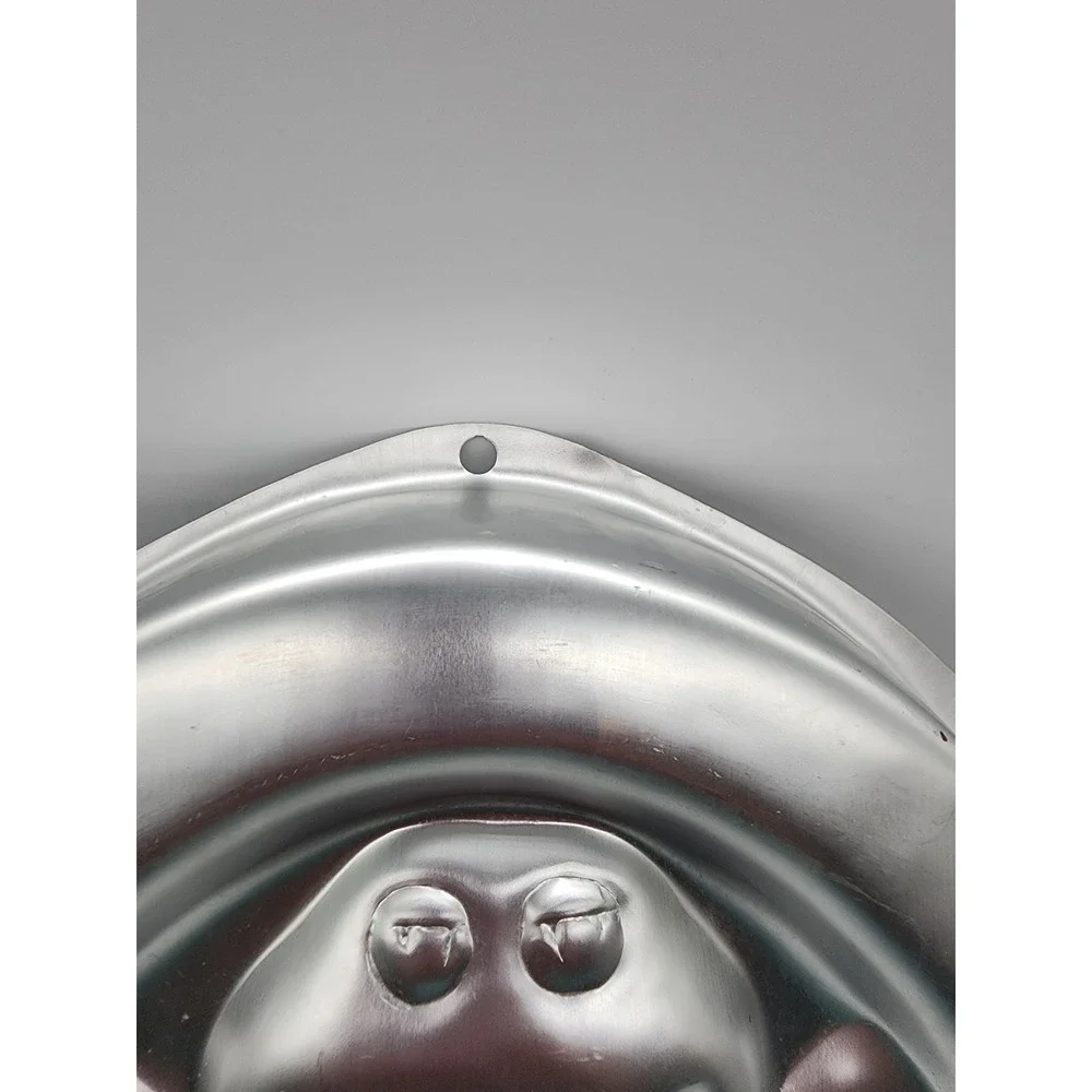 Wilton Barney the Dinosaur Cake Pan Vintage 1998 Aluminum Mold 2105-3450 Silver